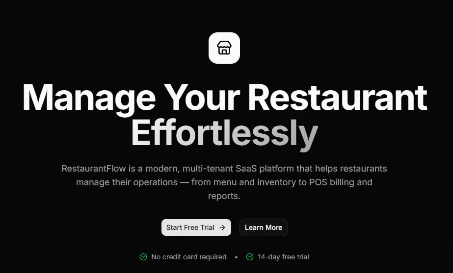 Resturant Pos Billing System